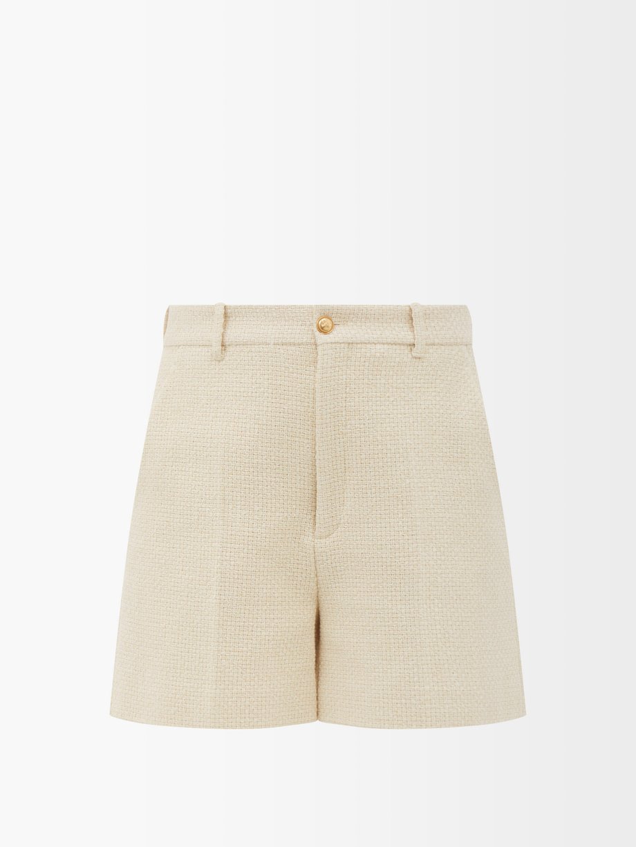 gucci tweed shorts