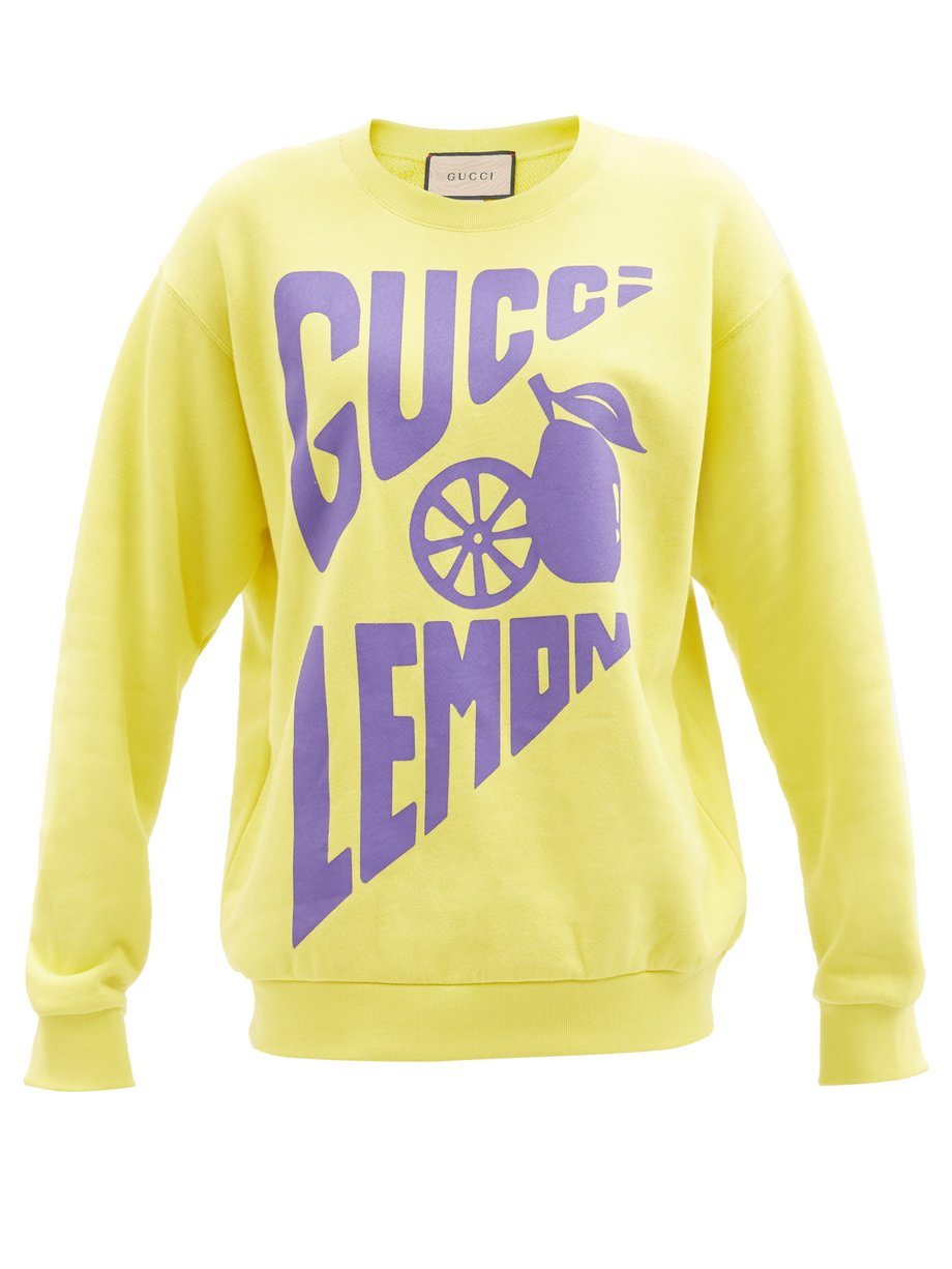 gucci sweatshirt yellow