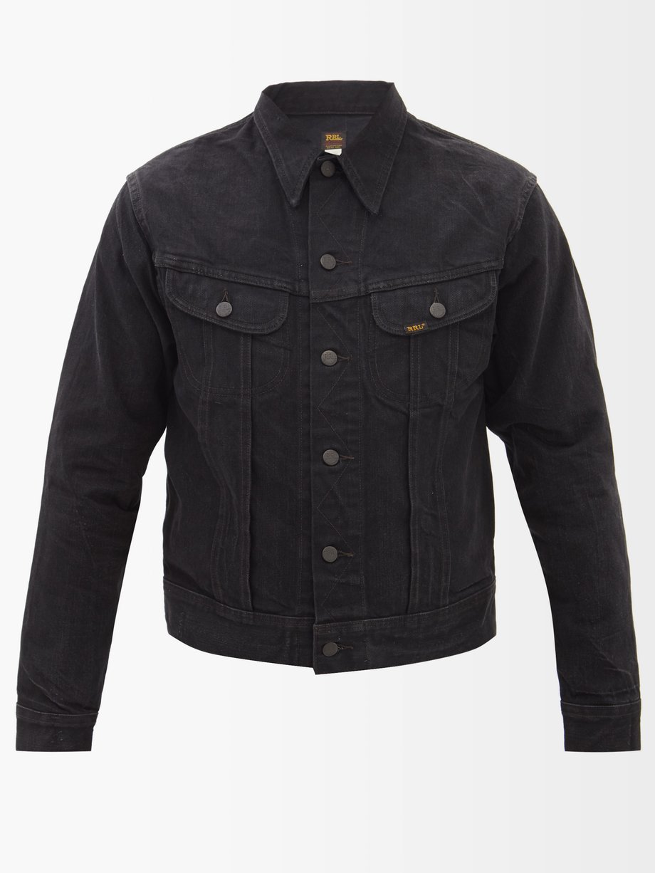 black denim trucker jacket