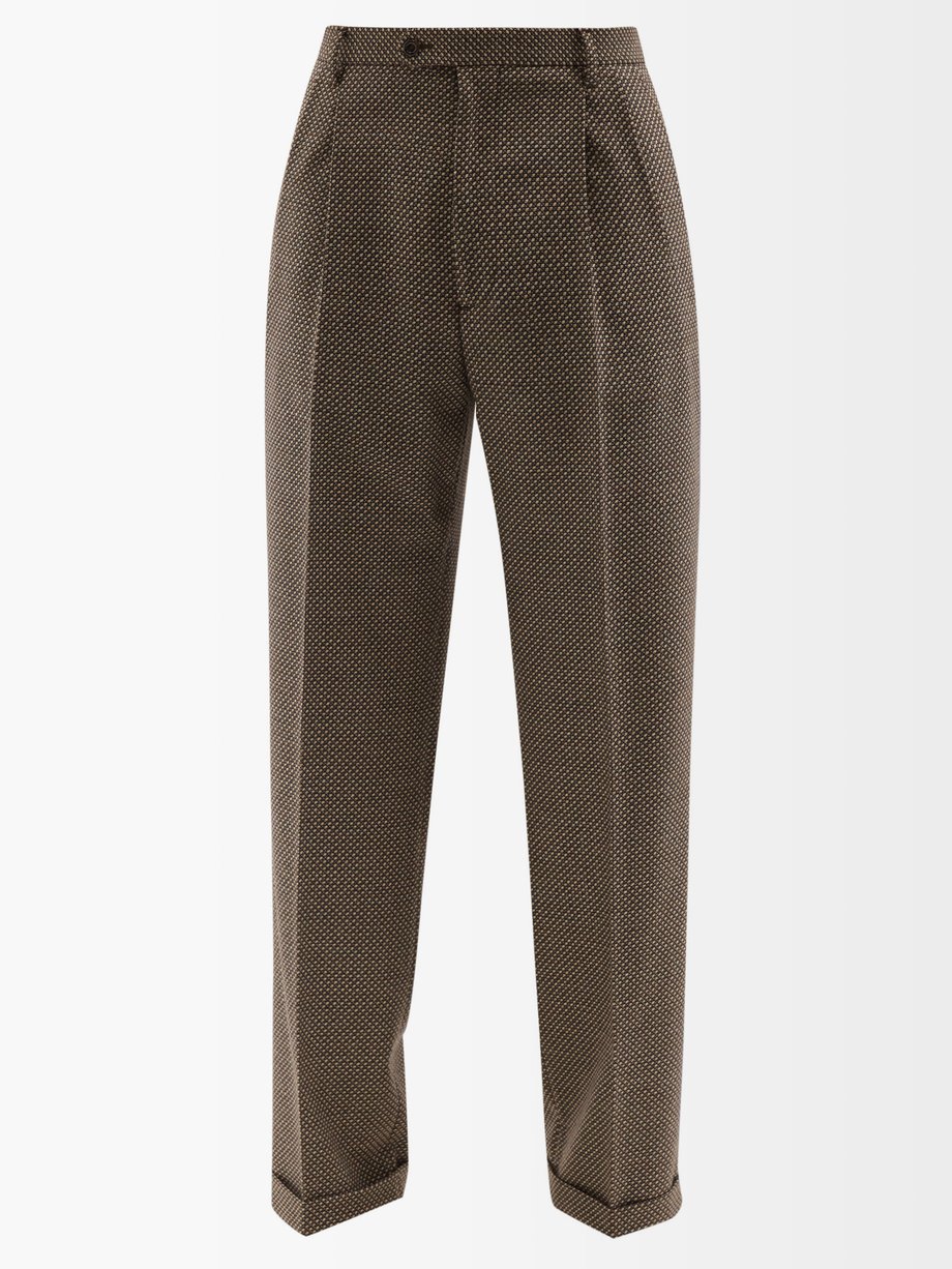 gucci wool trousers