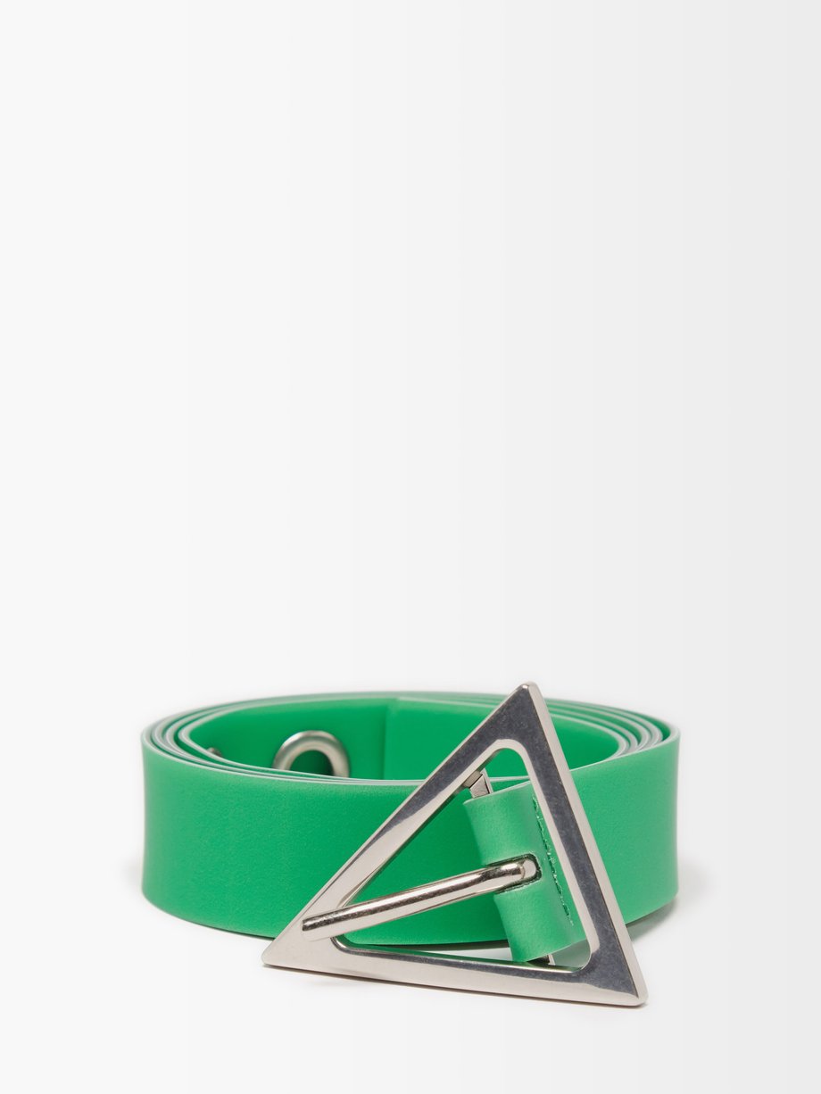 Bottega Veneta Green Triangle-buckle rubberised belt | 매치스패션, 모던 럭셔리 온라인 쇼핑