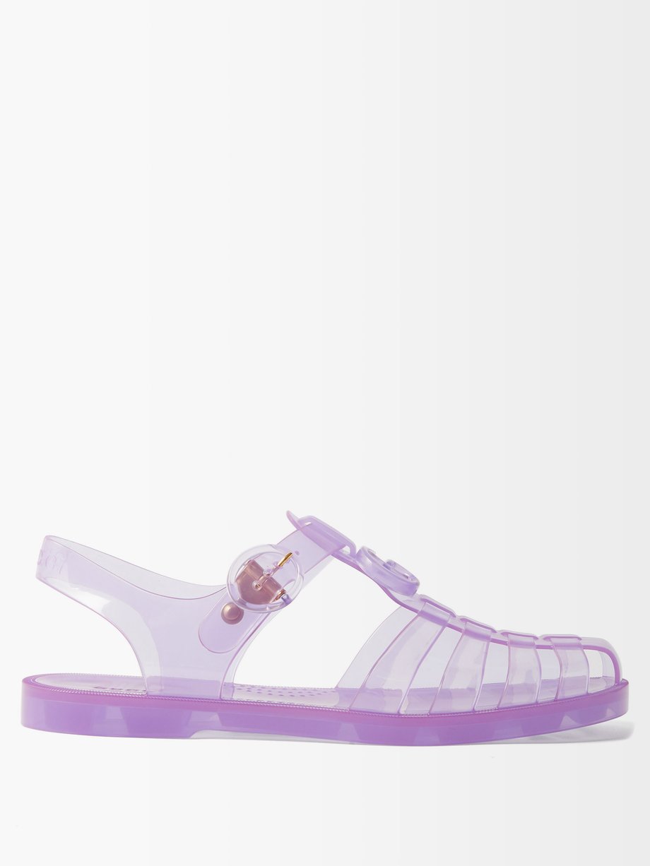 gucci clear shoes