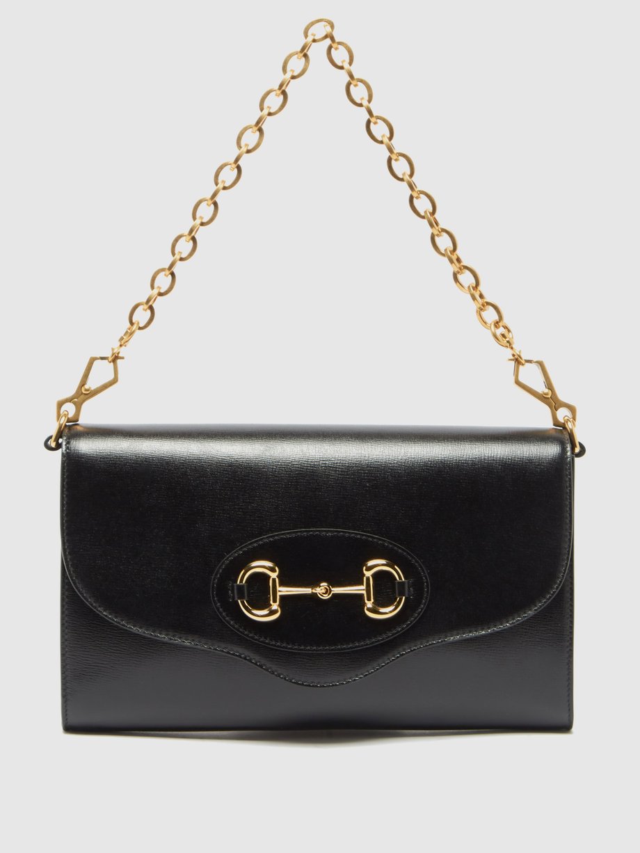 Black Horsebit 1955 small leather shoulder bag | Gucci | MATCHESFASHION US