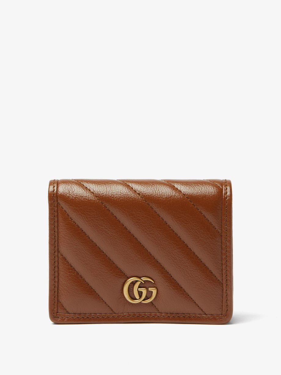 gg marmont quilted leather card case