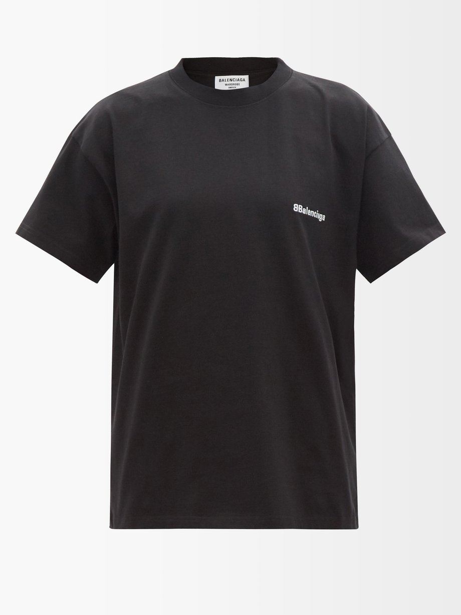 balenciaga tee black