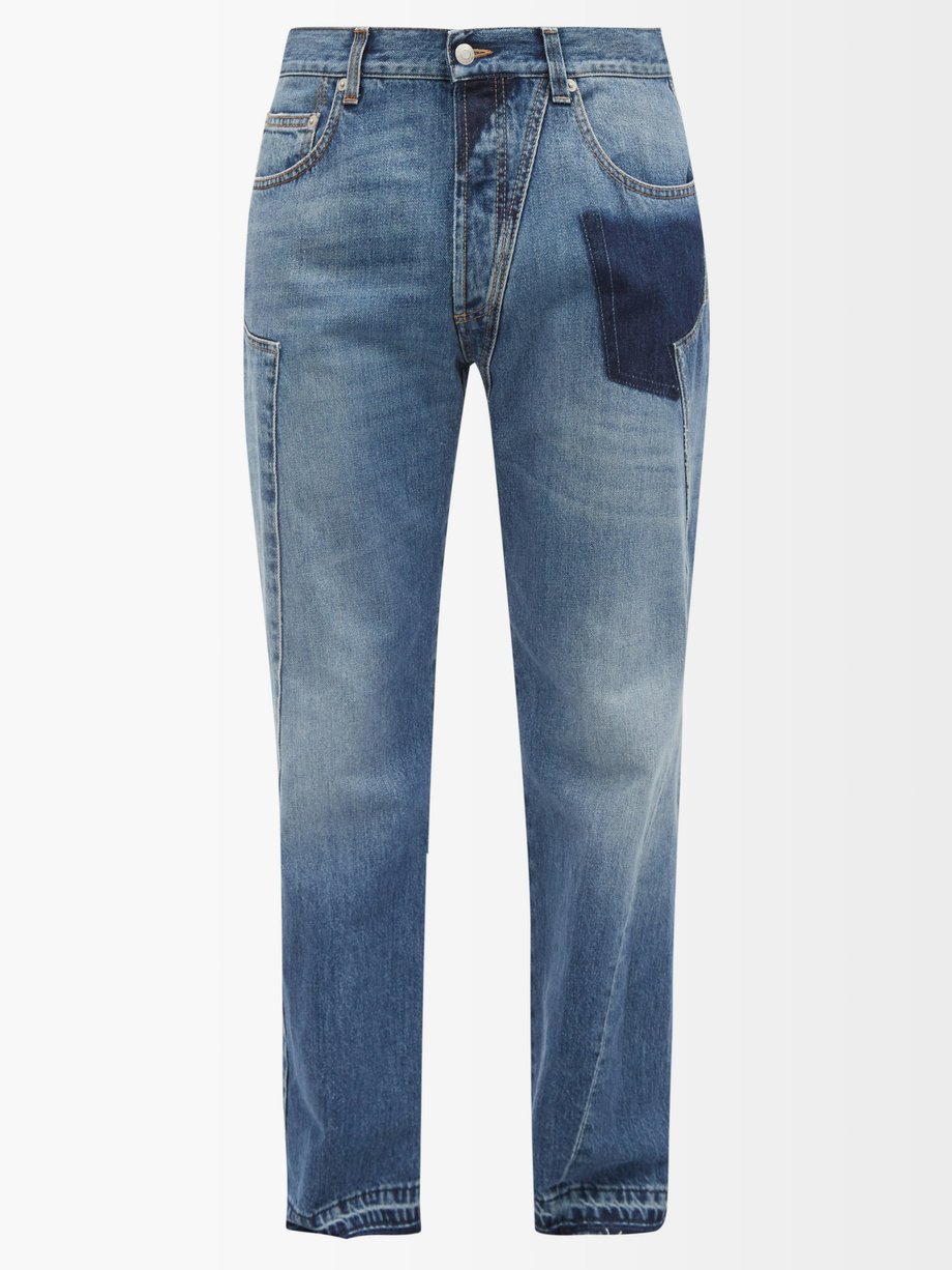 Blue Twisted-seam jeans | Alexander McQueen | MATCHESFASHION US