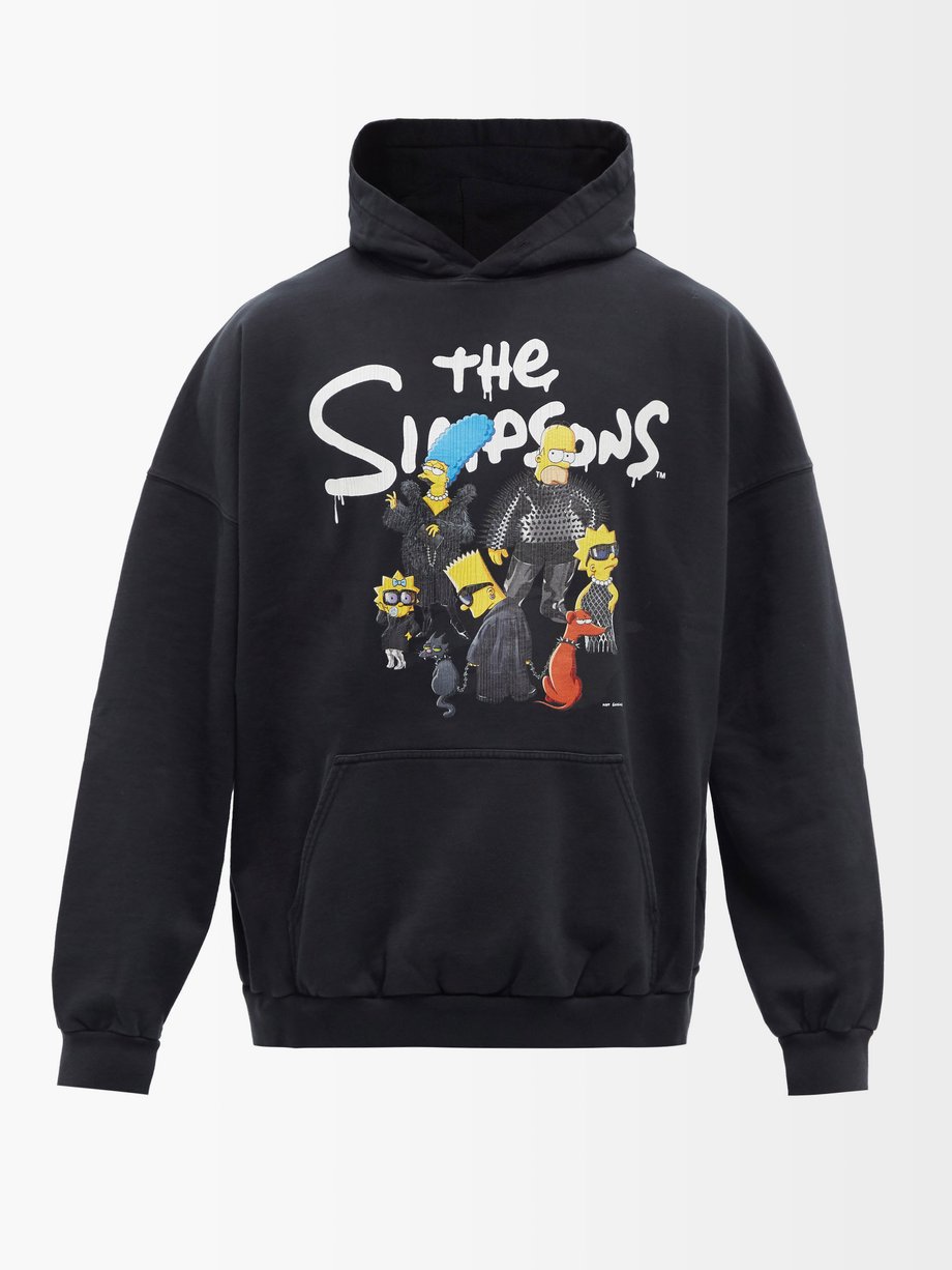 x The Simpsons コットンスウェットパーカー