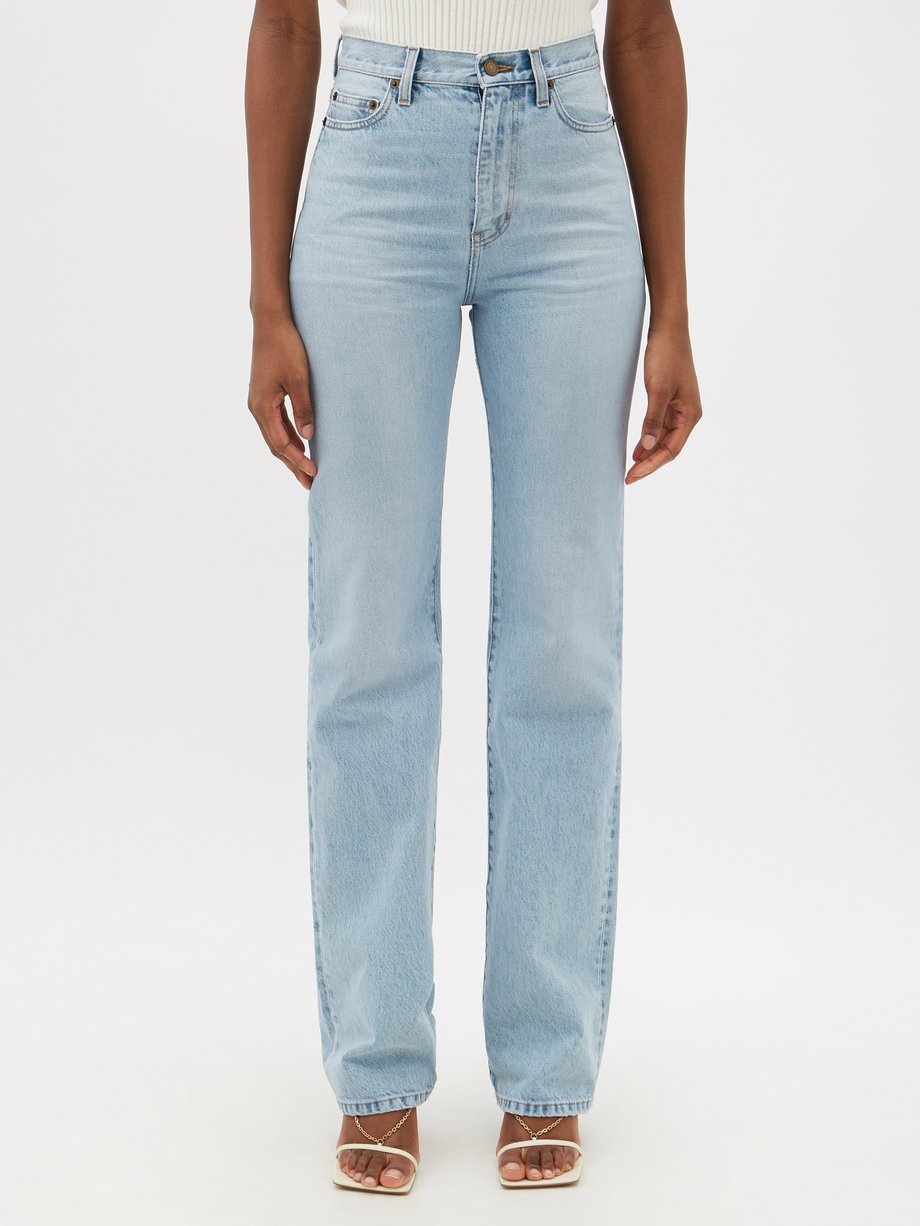Mens Clothing Jeans Straight-leg jeans sunflower Denim Standard Acid-wash Straight-leg Jeans in White for Men 
