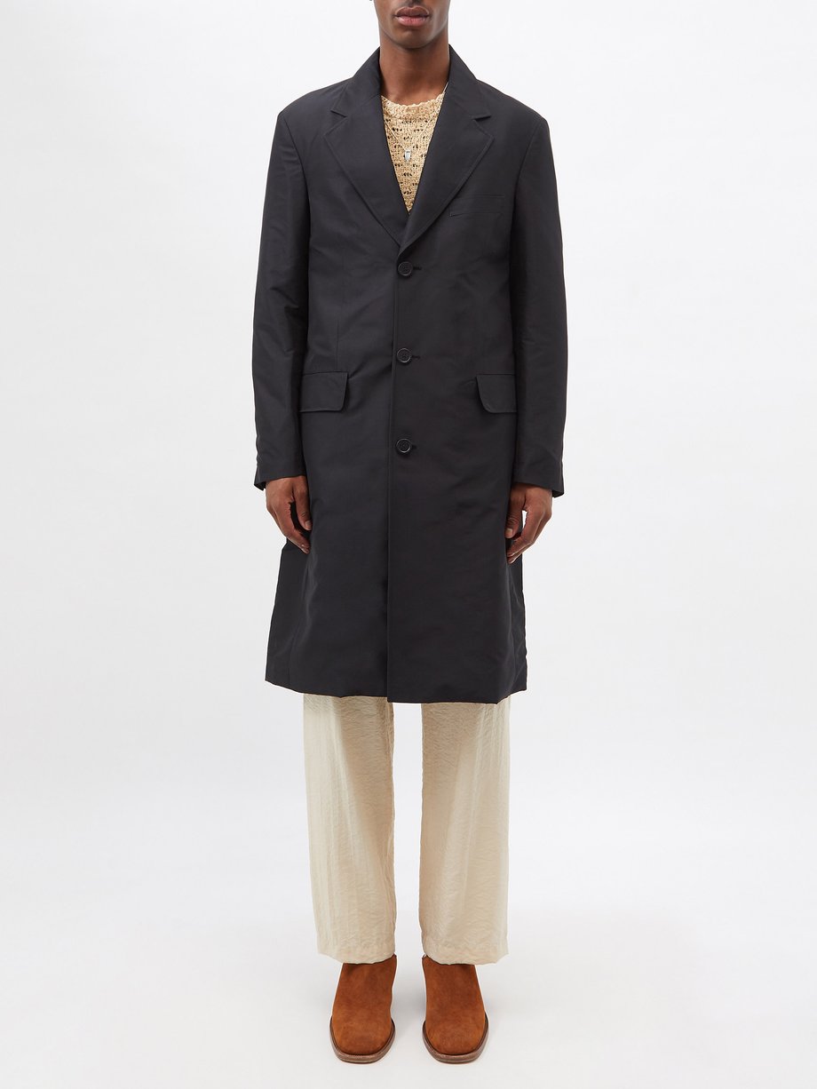 Black Dolphin single-breasted technical overcoat | Our Legacy ...