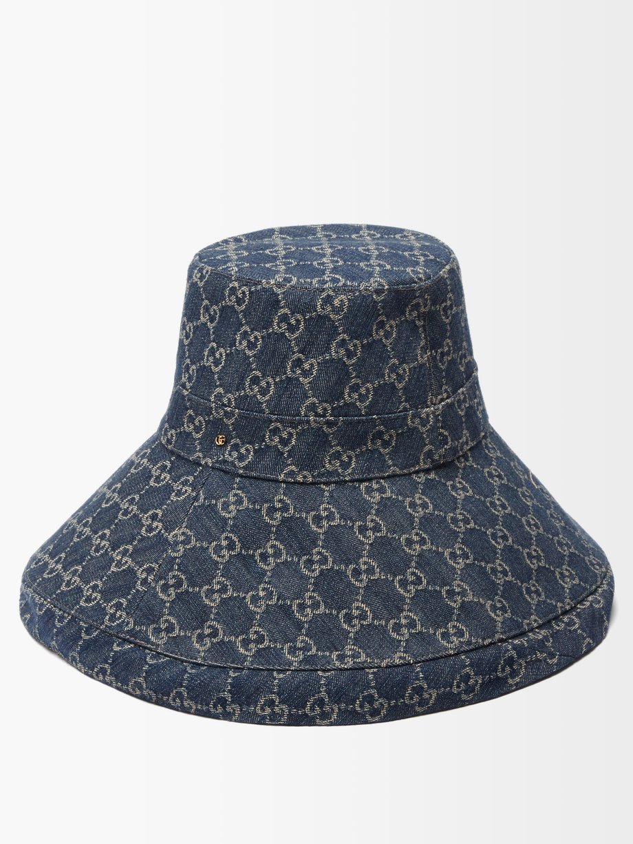 gucci gg denim bucket hat