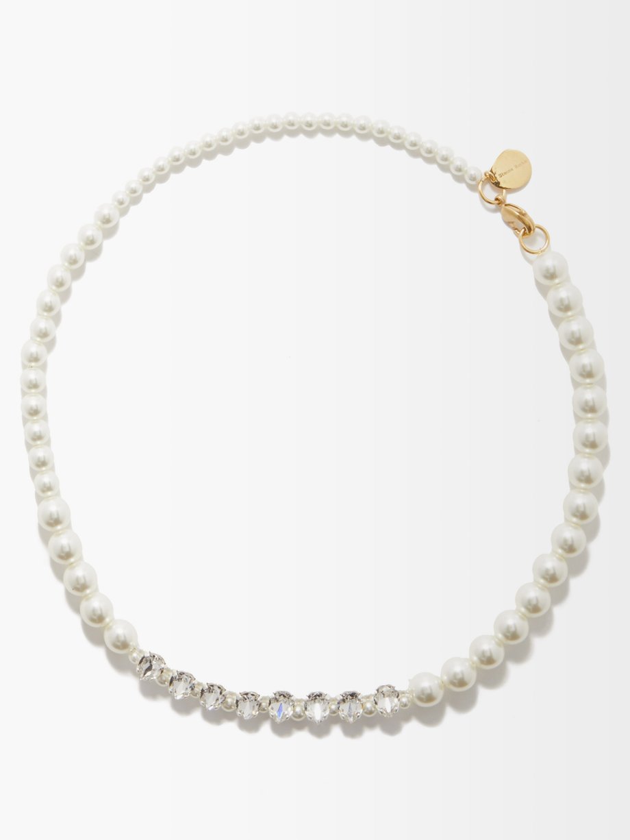 Simone Rocha, Faux Pearl & Crystal Necklace-MatchesFashion