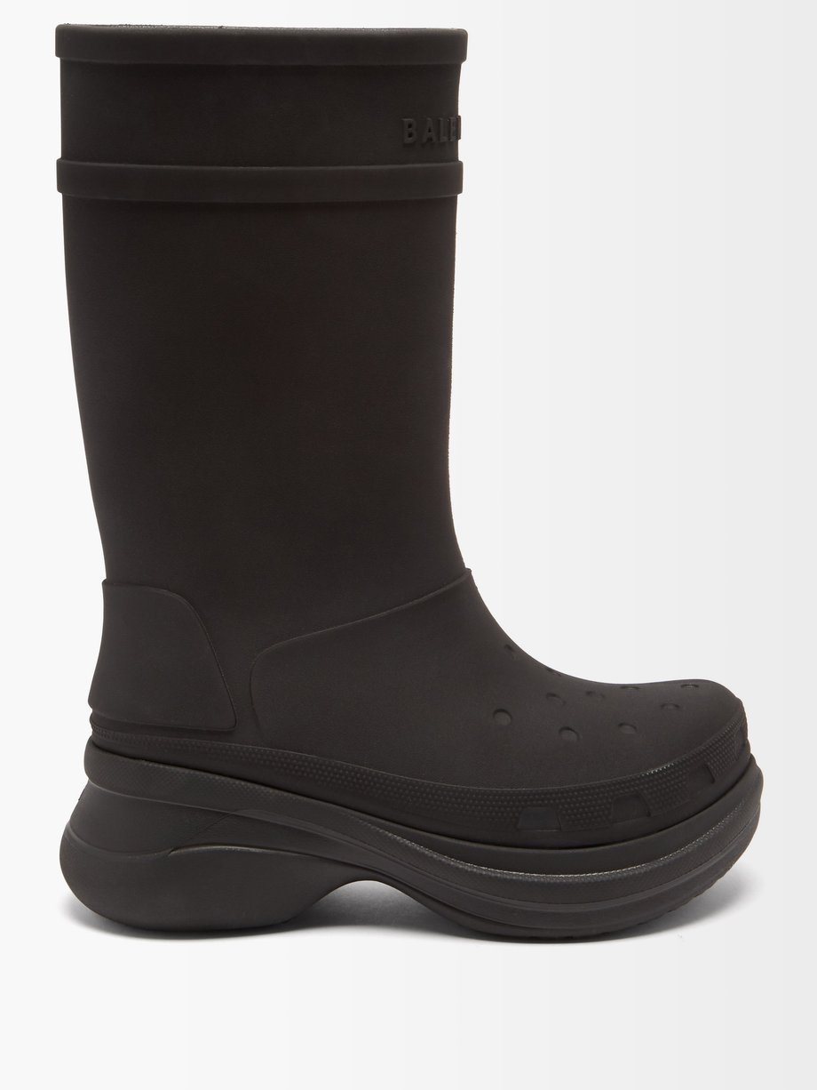 Black X Crocs rubber boots | Balenciaga | MATCHESFASHION AU