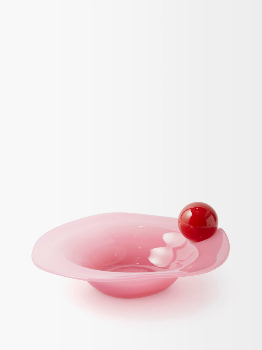 Bon Bon glass bowl Pink Helle Mardahl | MATCHESFASHION FR