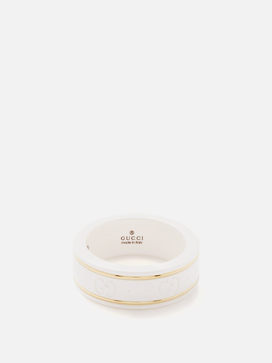 gucci white zirconia ring