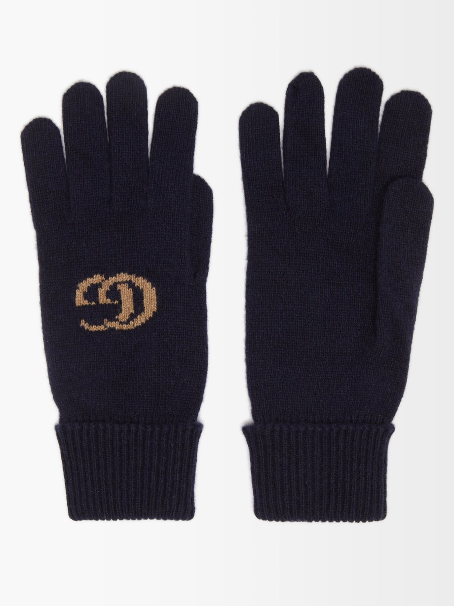 gucci logo gloves