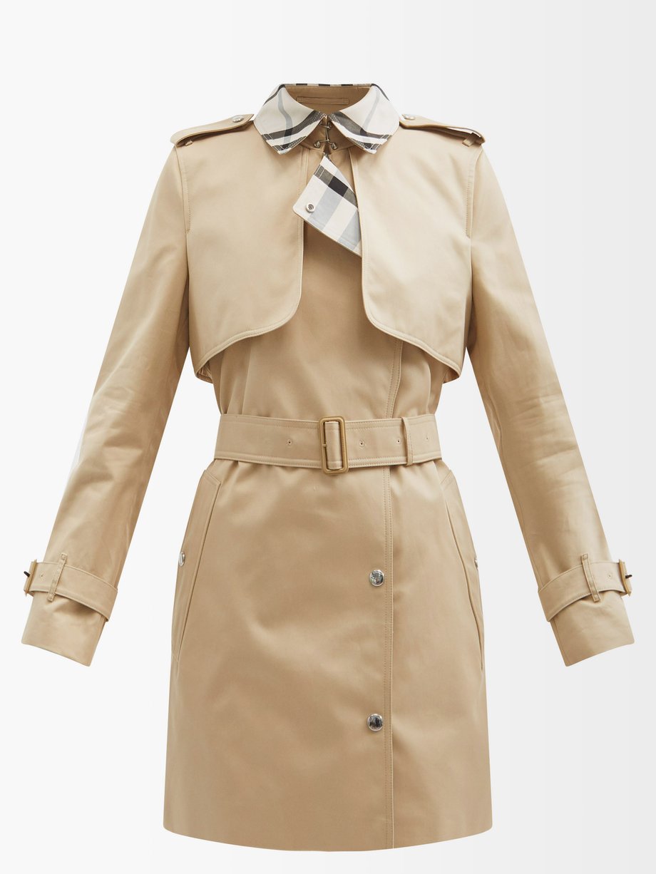 burberry cotton gabardine trench coat