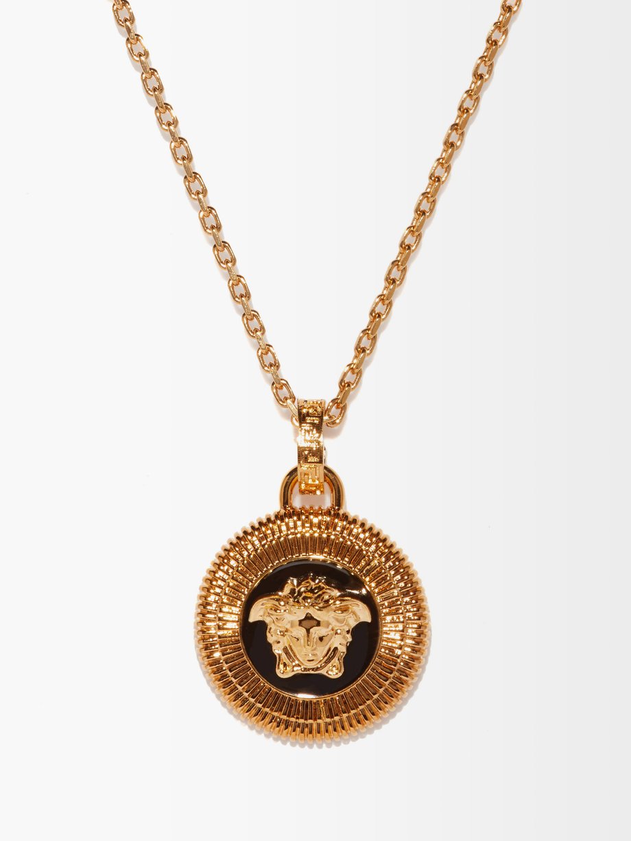 versace medusa head necklace