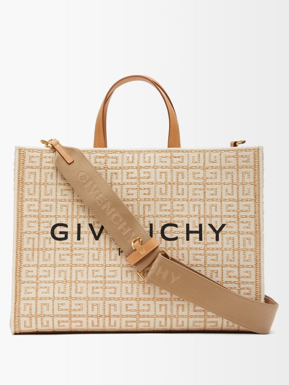 Givenchy ジバンシィ Gトート 4G ラフィアバッグ ベージュ｜MATCHESFASHION（マッチズファッション)