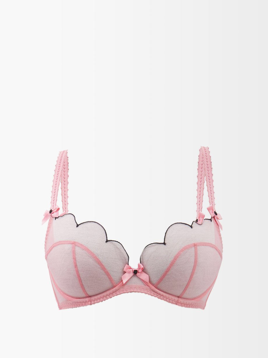 Agent Provocateur Agent Provocateur Lorna scalloped embroidered tulle ...