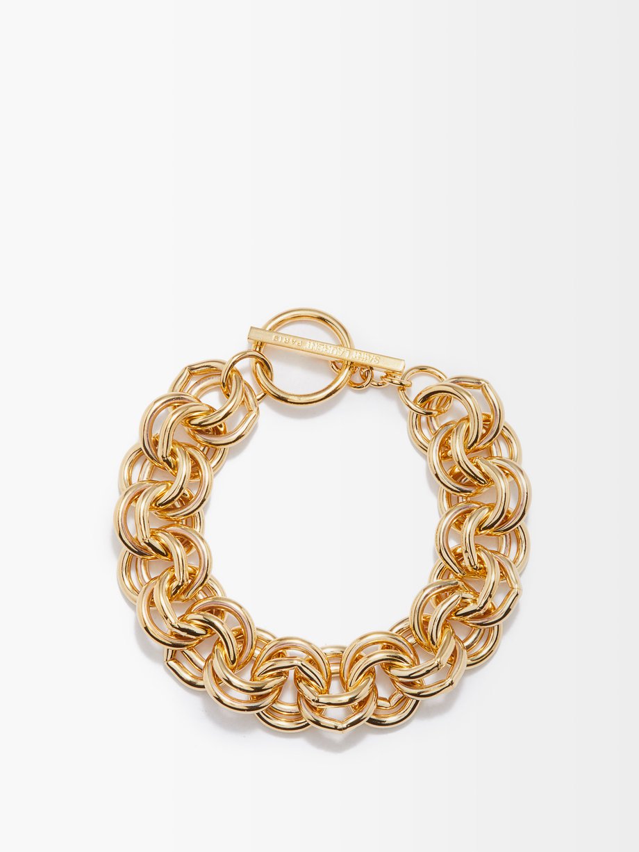Saint Laurent Saint Laurent Chain bracelet Gold｜MATCHESFASHION（マッチズファッション)