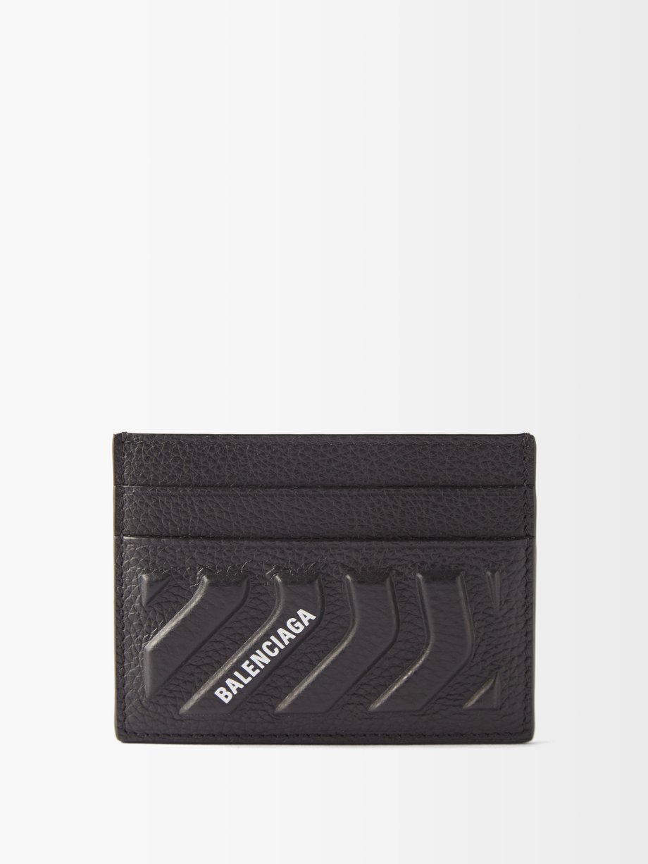 발렌시아가 Balenciaga Black Car leather cardholder