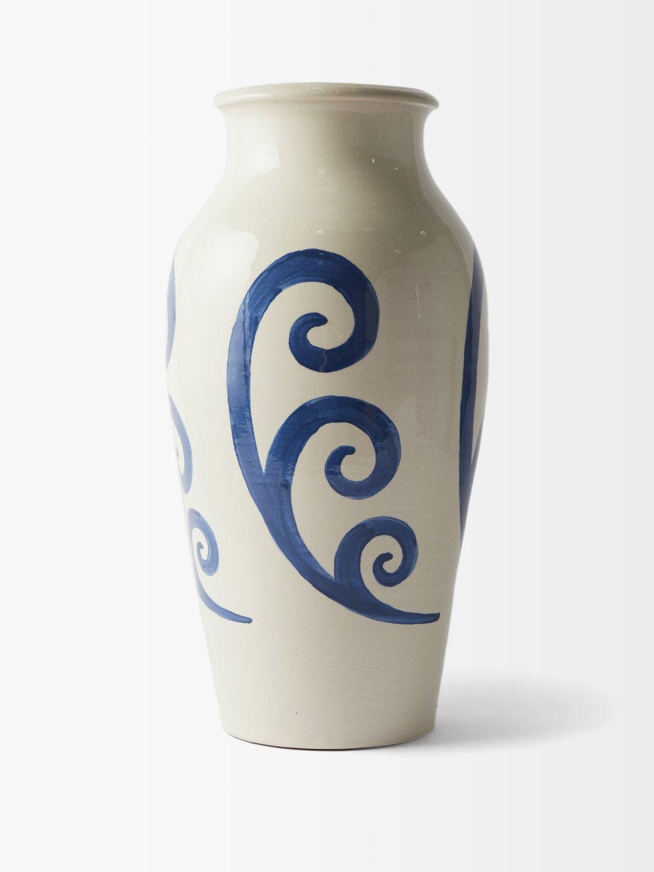 Blue Peacock ceramic vase | THEMIS Z | MATCHESFASHION UK