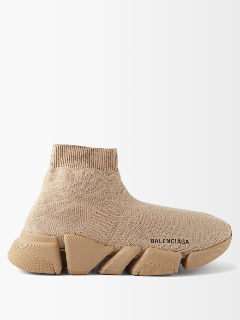 Balenciaga バレンシアガ スピード 2.0 スニーカー ベージュ｜MATCHESFASHION（マッチズファッション)