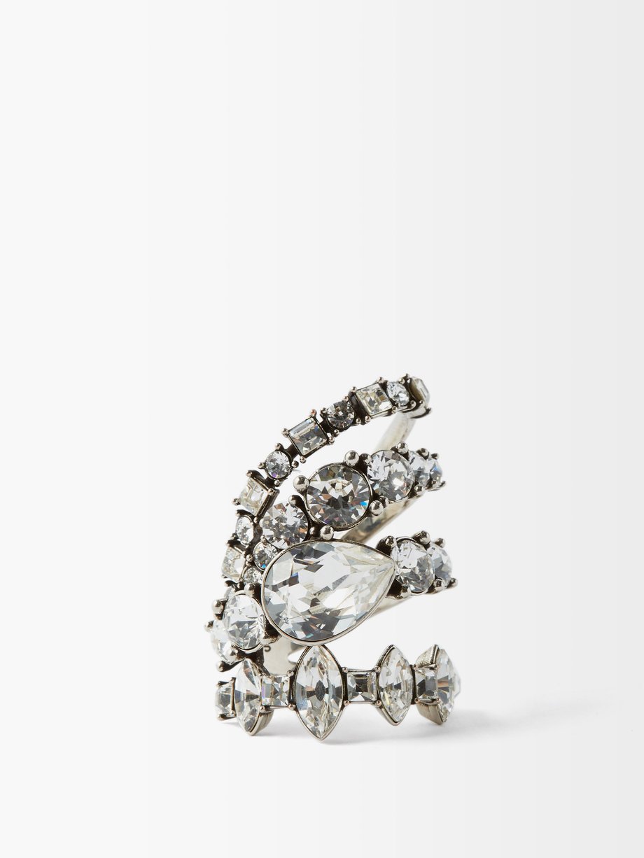 Silver Crystal ring | Alexander McQueen | MATCHESFASHION US