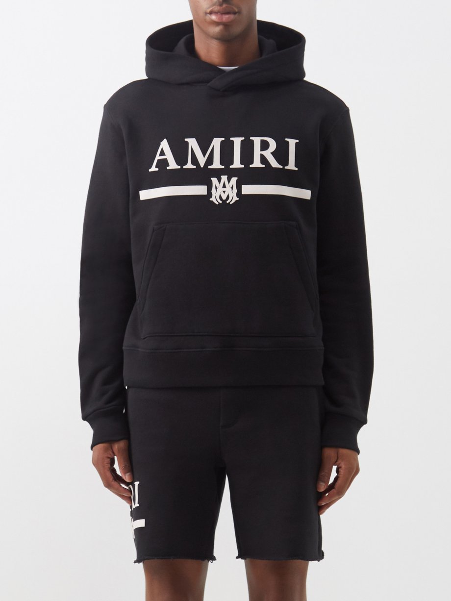 Black Logo-print cotton-jersey hoodie | Amiri | MATCHESFASHION UK