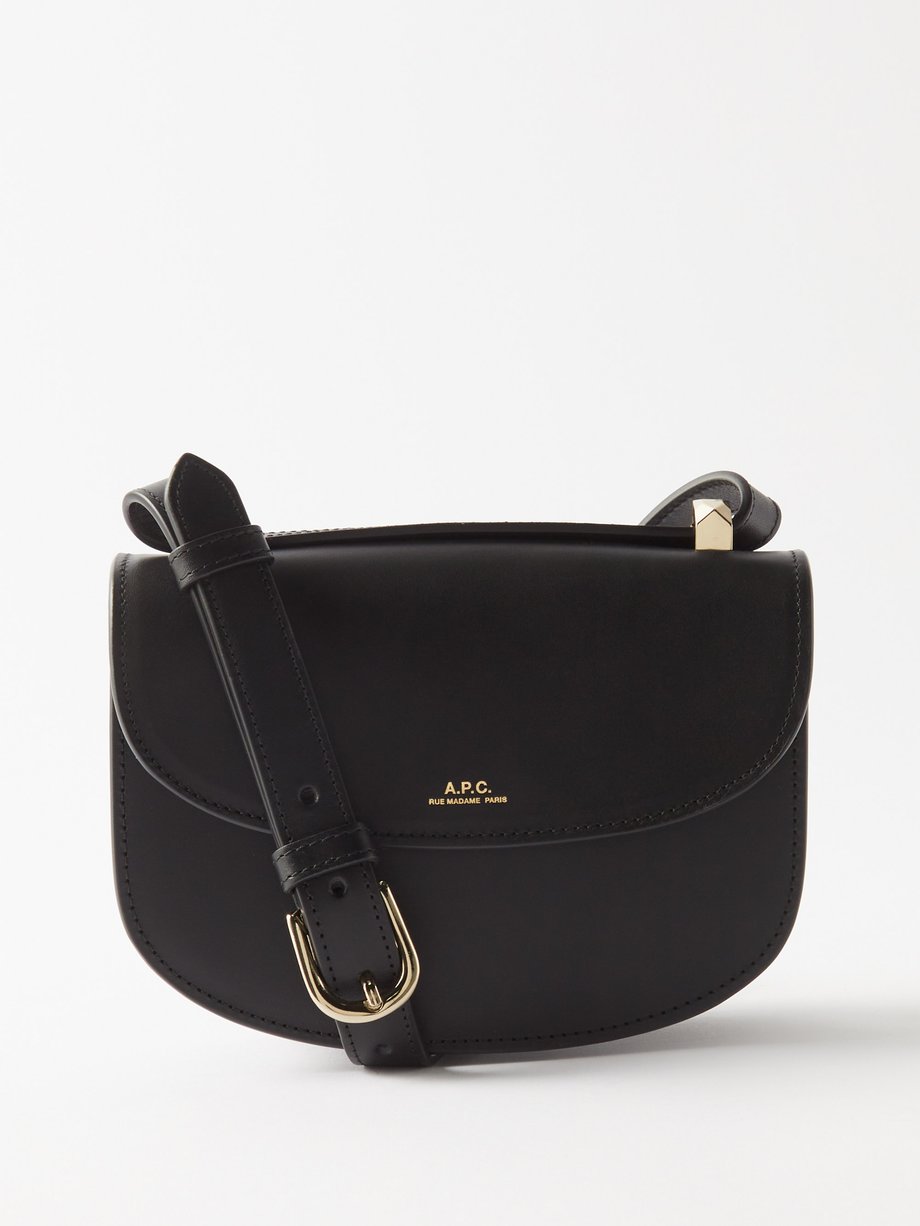 아페쎄 제네바백 미니 A.P.C. Black Geneve mini smooth-leather shoulder bag