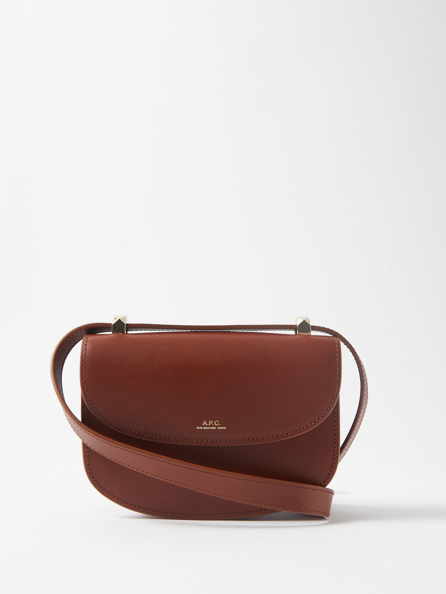 아페쎄 제네바백 미니 A.P.C. Tan Geneve mini leather shoulder bag