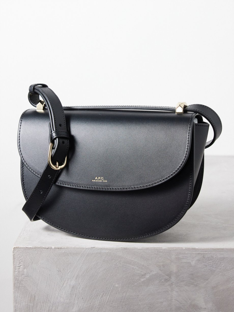 아페쎄 제네바백 A.P.C. Black Geneve smooth-leather shoulder bag