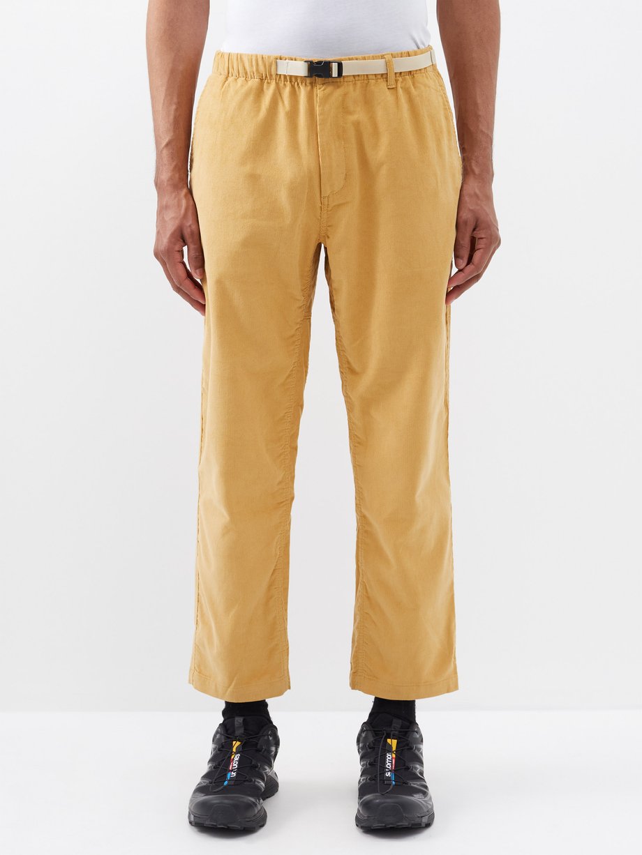 Beige Elasticated-waist belted corduroy trousers | The North Face ...