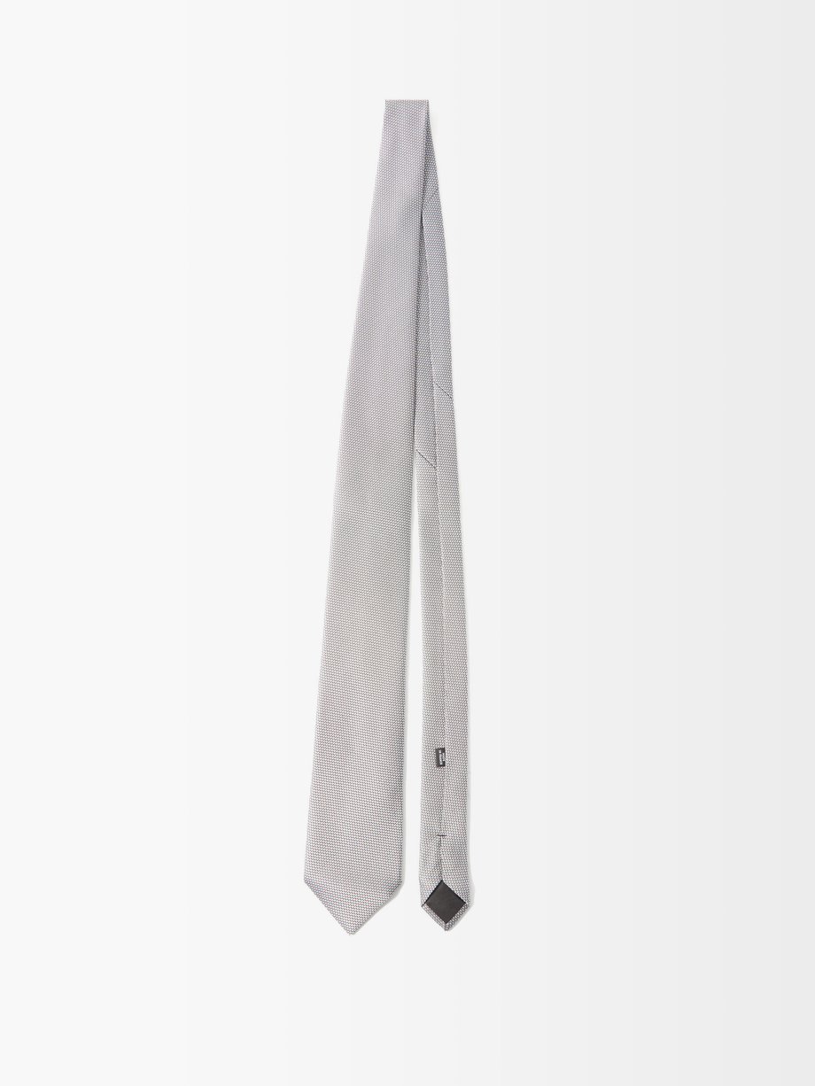 matchesfashion.com | Charvet Geometric-jacquard silk-dobby tie