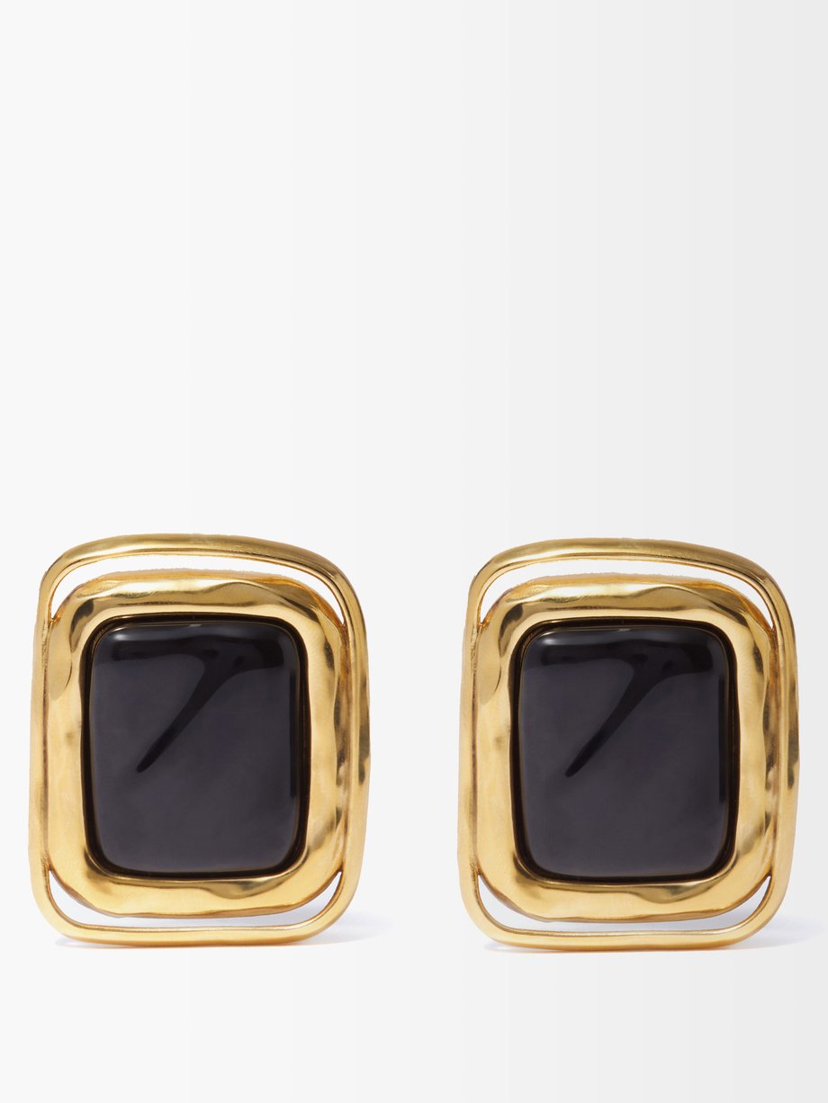 saint laurent clip on earrings