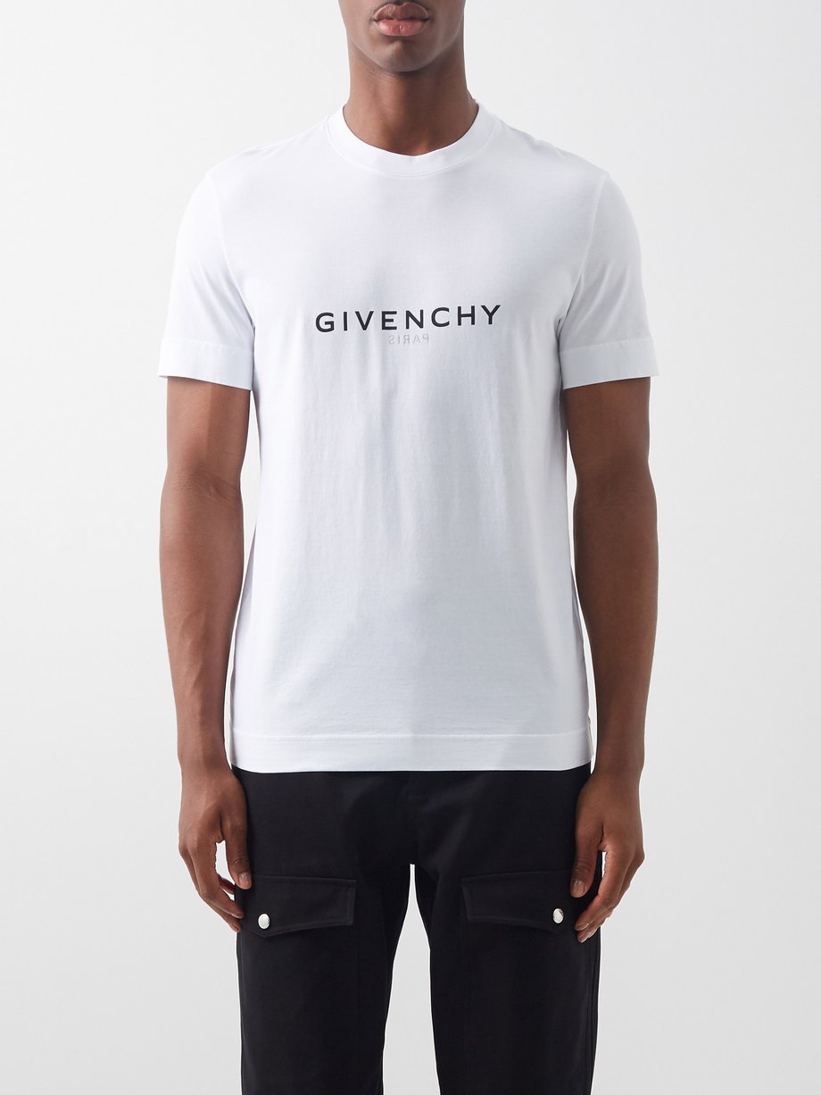 Givenchy Givenchy Reverse-logo cotton-jersey T-shirt White ...