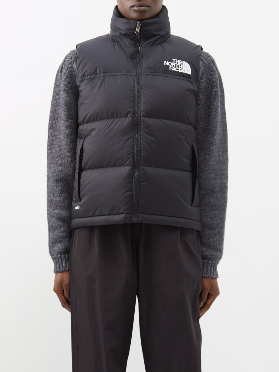 1996 Retro Nuptse quilted down gilet Black The North Face ...