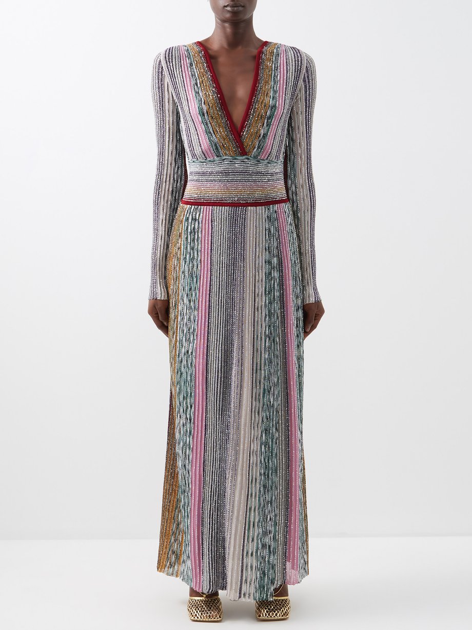 Missoni Print Sequinned metallic-knit maxi dress | 매치스패션, 모던 럭셔리 온라인 쇼핑