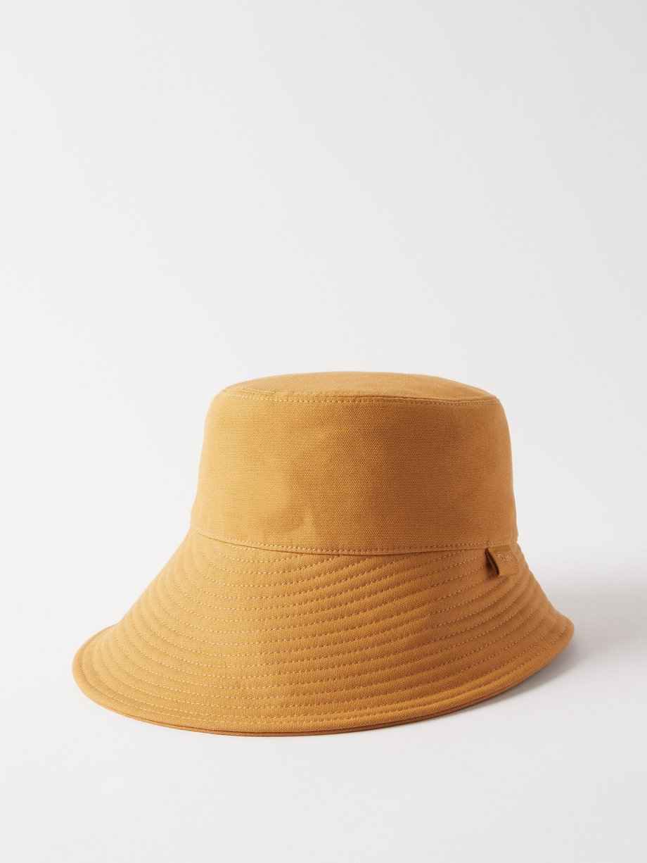 Chloé Chloé Recycled cotton-canvas bucket hat Yellow｜MATCHESFASHION（マッ ...
