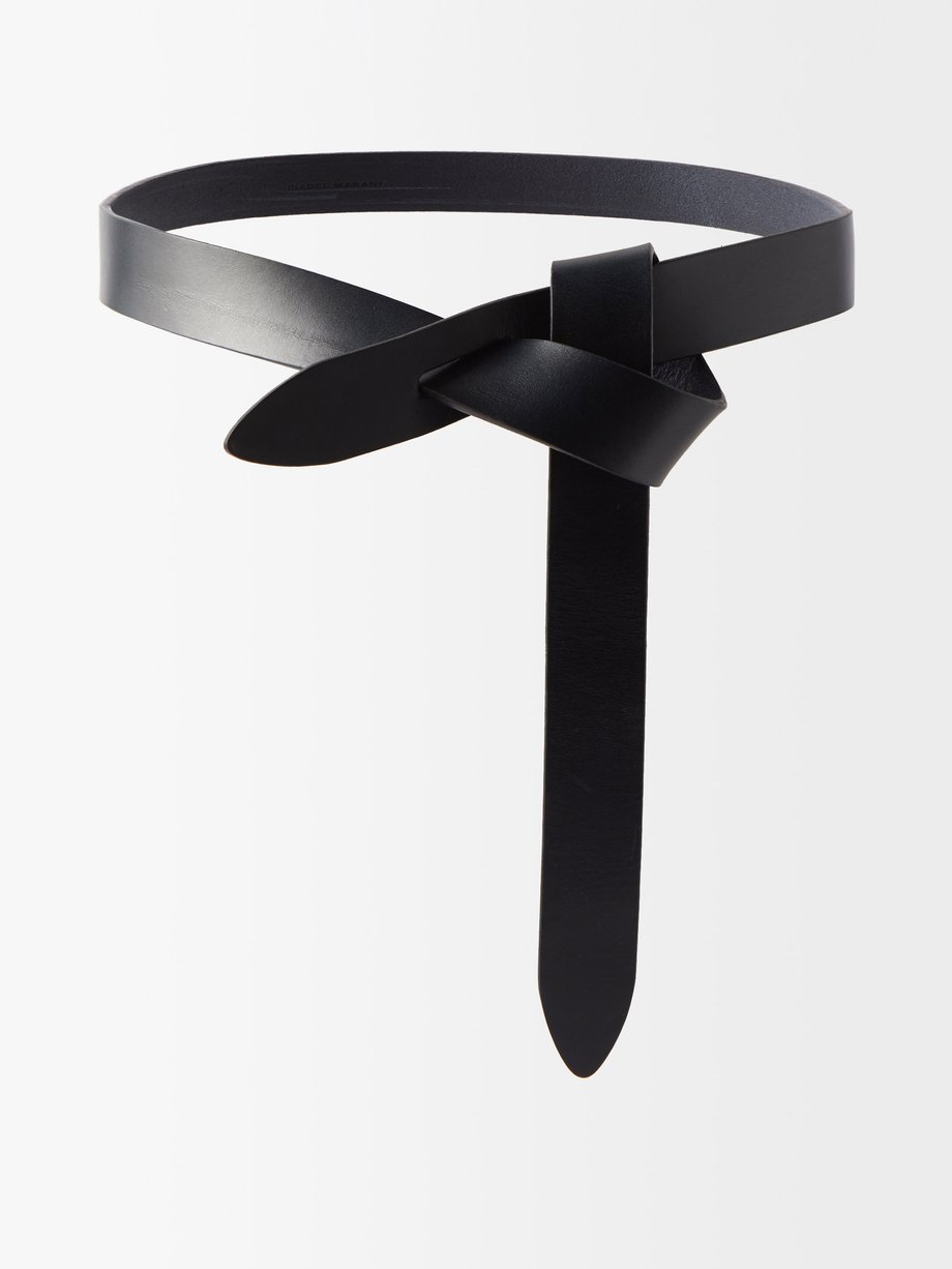Black Lecce knotted leather belt | Isabel Marant | MATCHESFASHION AU