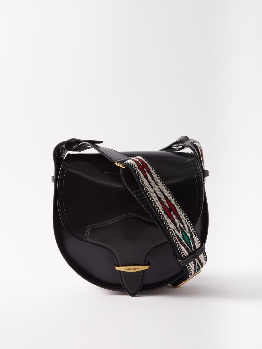 Isabel Marant Botsy Black Leather Cross-body Bag Womens Bags Crossbody bags and purses 