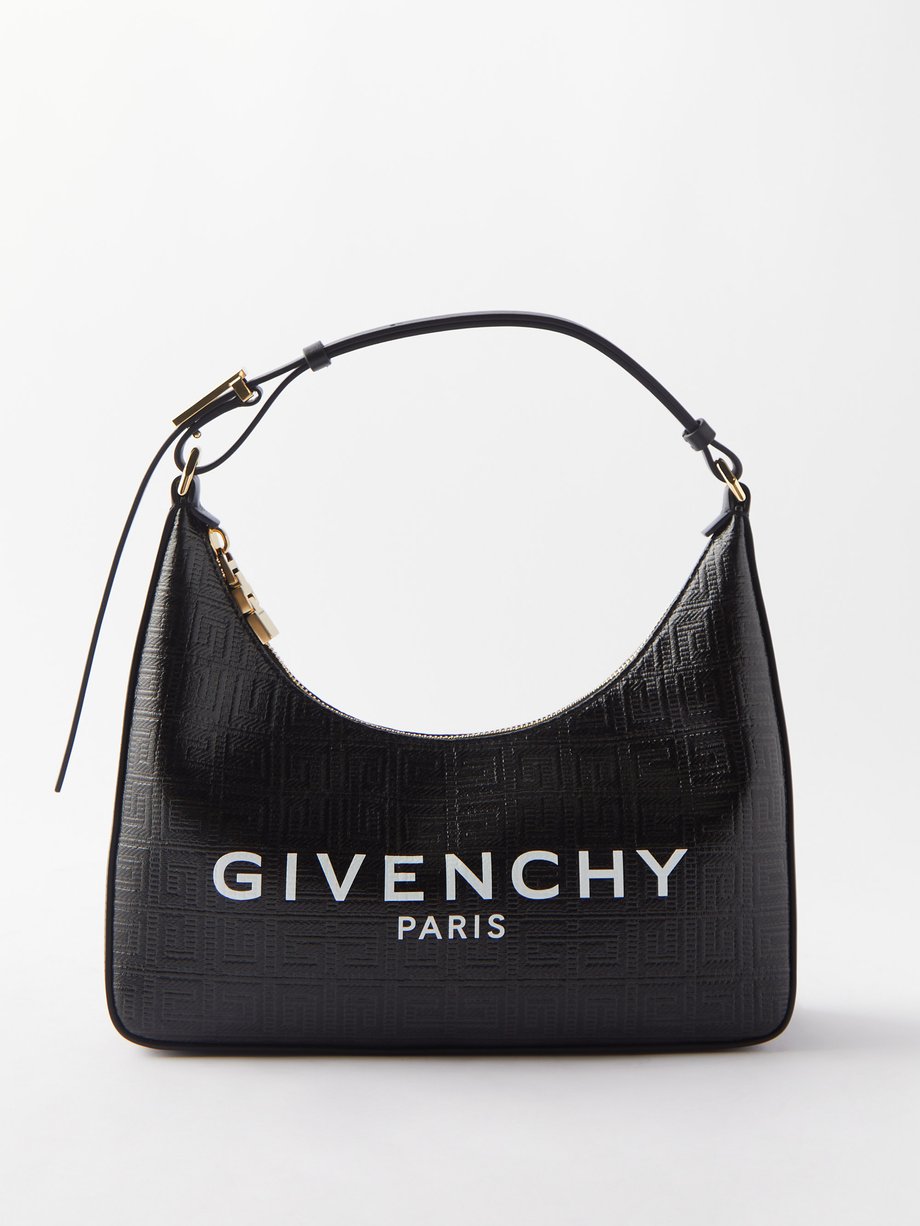 Givenchy Givenchy Moon small coated-canvas shoulder bag Black ...