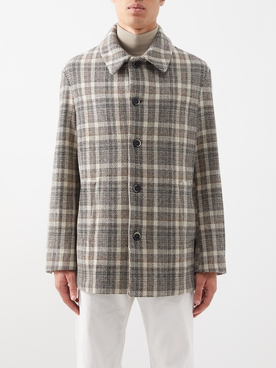 Fatoto checked wool-blend tweed jacket Beige Barena Venezia ...