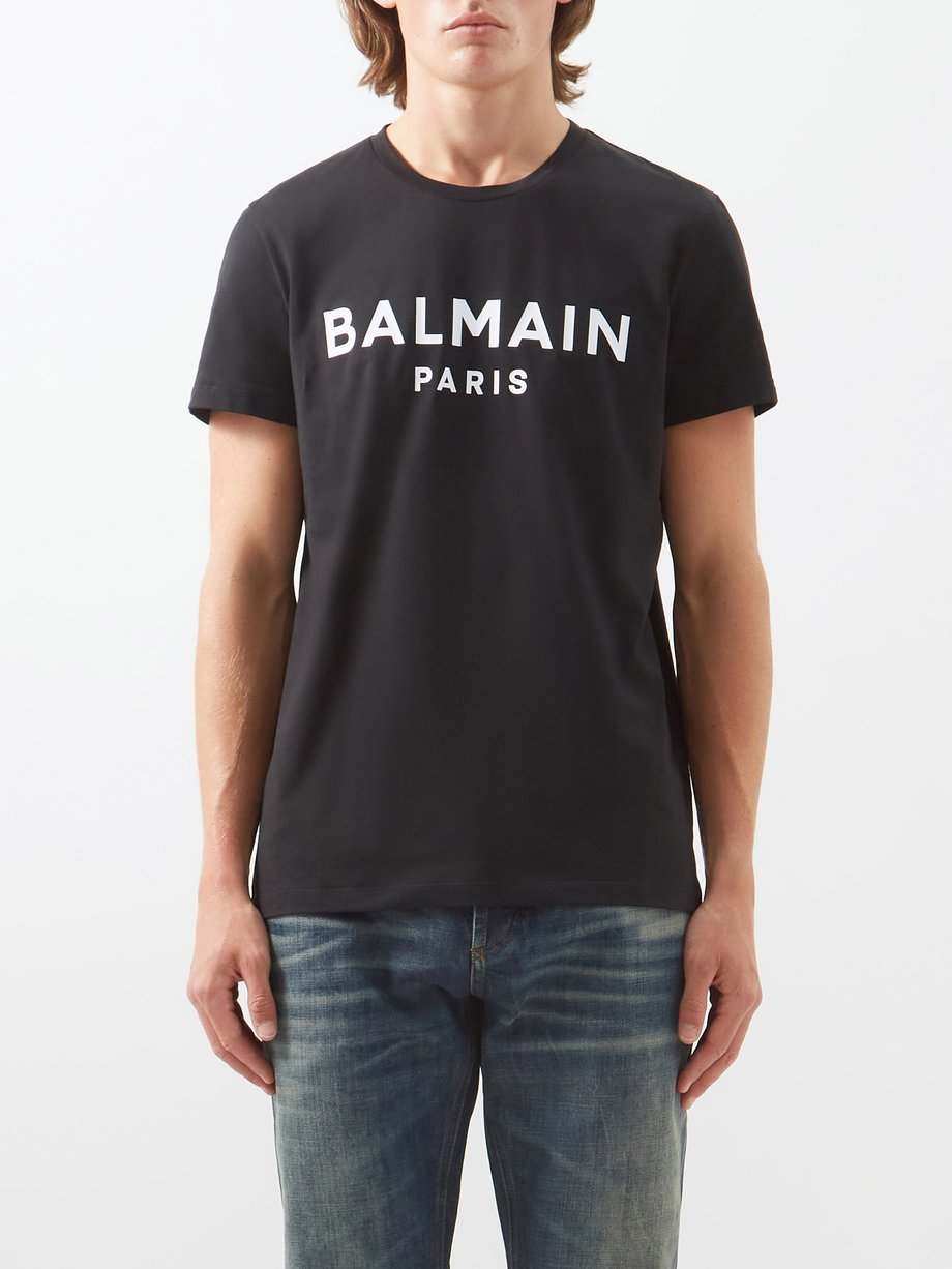 特価　訳あり　新品　BALMAIN バルマン　Tシャツ　メンズ　半袖　Mサイズ色ブラック