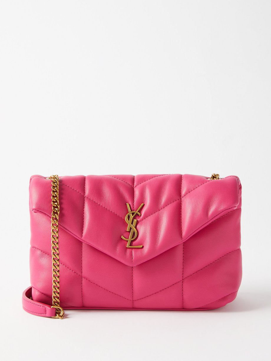 Saint Laurent Pink Puffer Toy quilted-leather cross-body bag | 매치스패션 ...