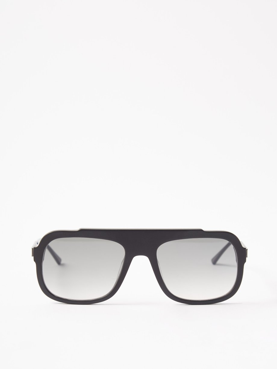 Thierry Lasry Black Bowery square acetate sunglasses | 매치스패션, 모던 럭셔리 온라인 쇼핑