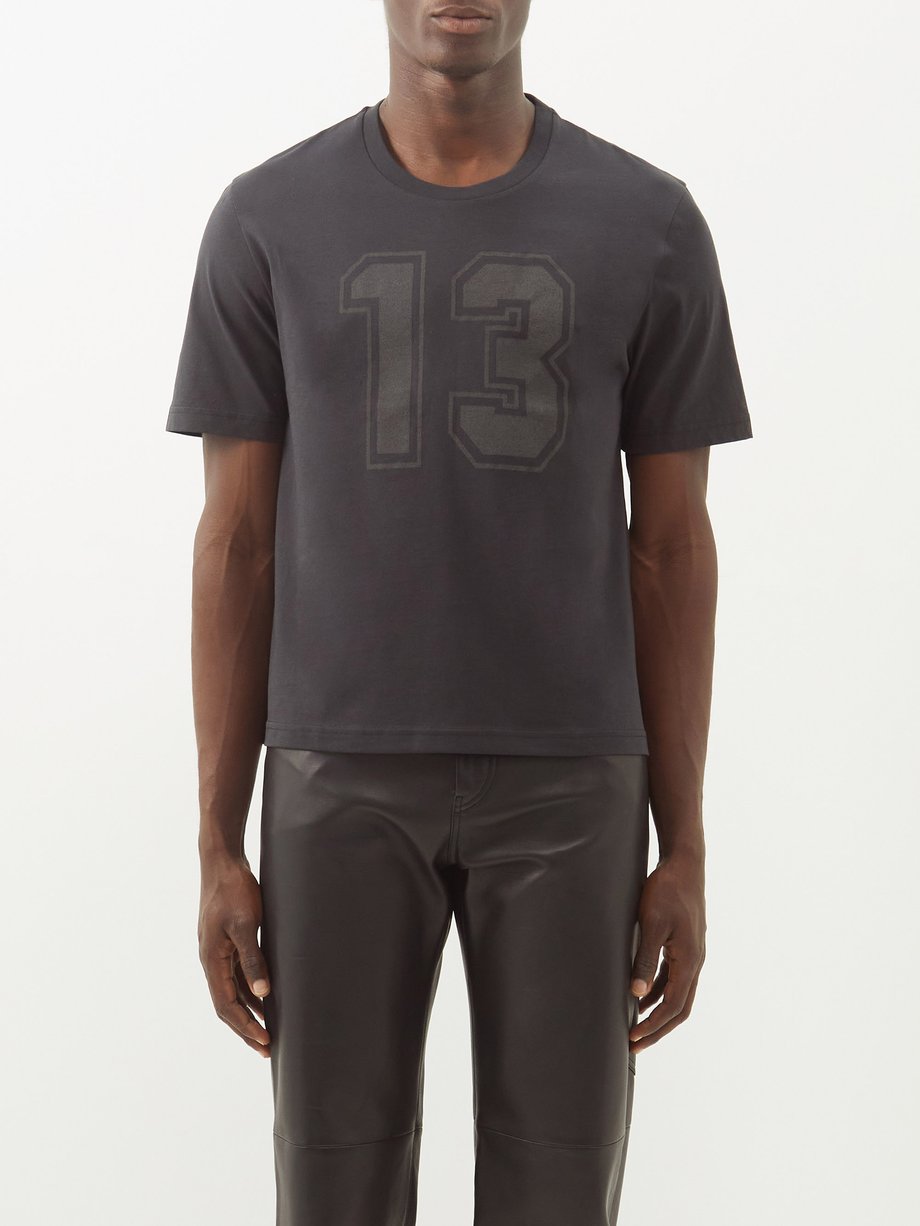 Altu Black 13-print cotton-jersey T-shirt | 매치스패션, 모던 럭셔리 온라인 쇼핑