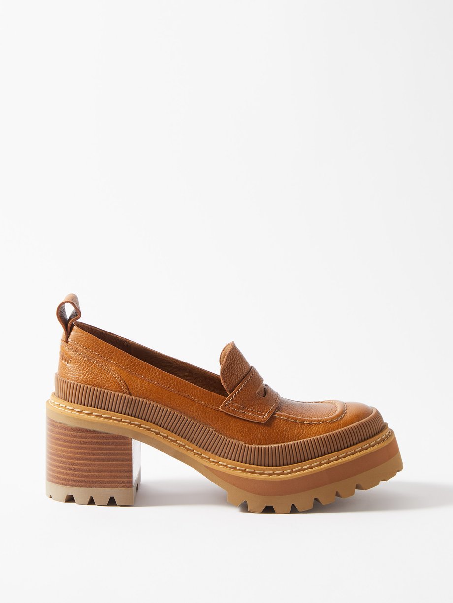 Mahalia Loafers in Natural Womens Shoes Flats and flat shoes Loafers and moccasins See By Chloé Leather Off 