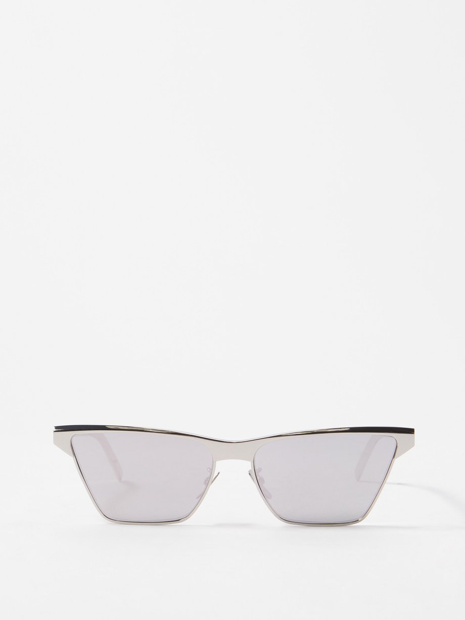 Silver GV Prism metal sunglasses | Givenchy | MATCHESFASHION AU
