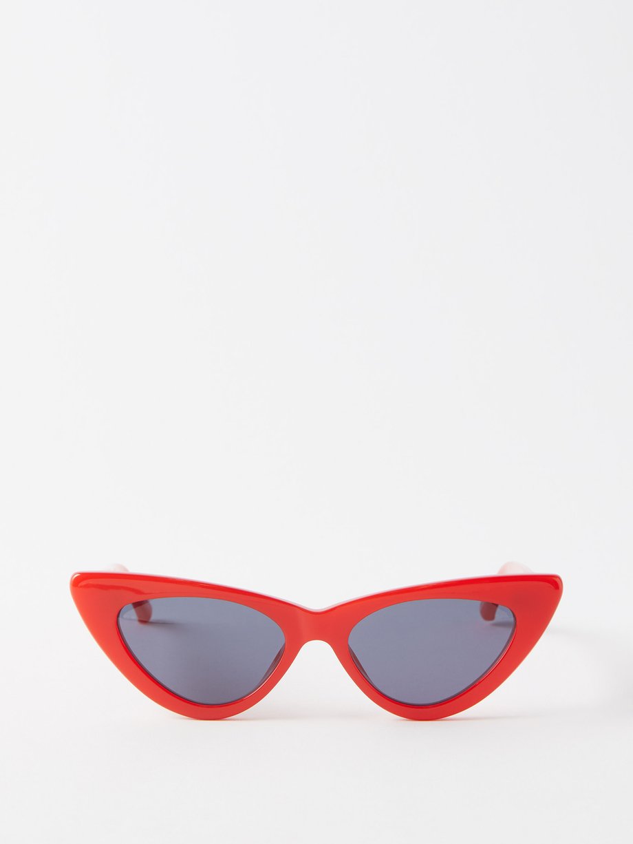 Red X Linda Farrow Dora cat-eye sunglasses | The Attico | MATCHESFASHION AU